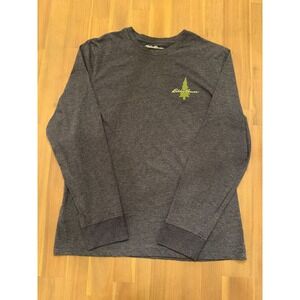 Eddie Bauer Mens Long Sleeve Graphic T Shirt Tree Nature Sleep Under Stars M